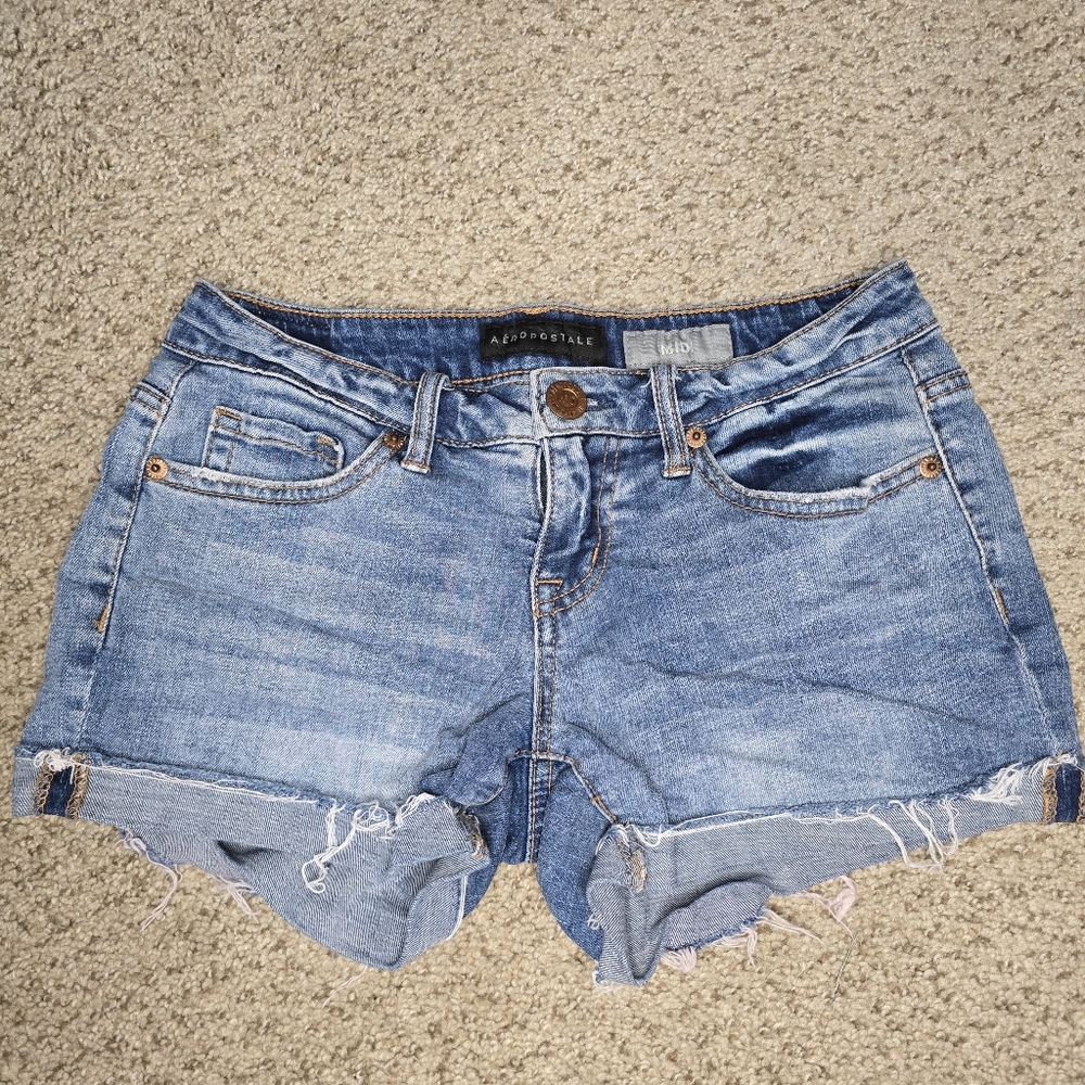 Aeropostale Midi Jean Shorts